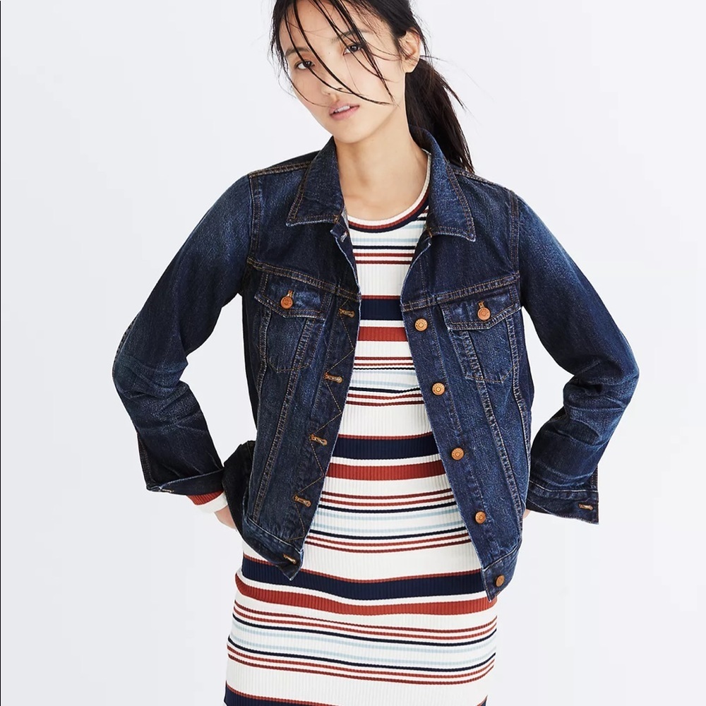 Madewell The Jean Jacket in Briarwood Wash